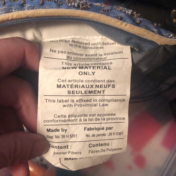 Sparkly Small Accent Pillow with Beads from Pottery Barn San Francisco, Ca. - Picture 7 of 9